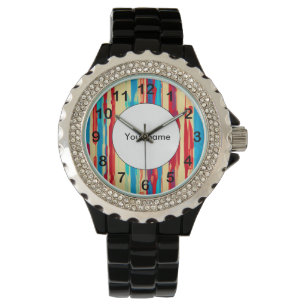 Reloj De Pulsera Textura de acuarelas