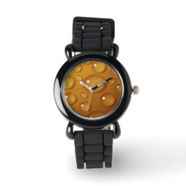 Reloj De Pulsera Textura de caída de agua naranja