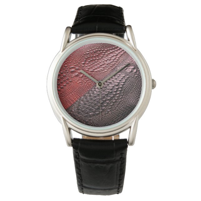 Reloj De Pulsera Textura de la piel de serpiente (Anverso)