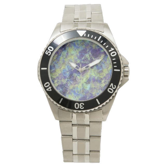 Reloj De Pulsera Textura de lavanda en bruto (Anverso)