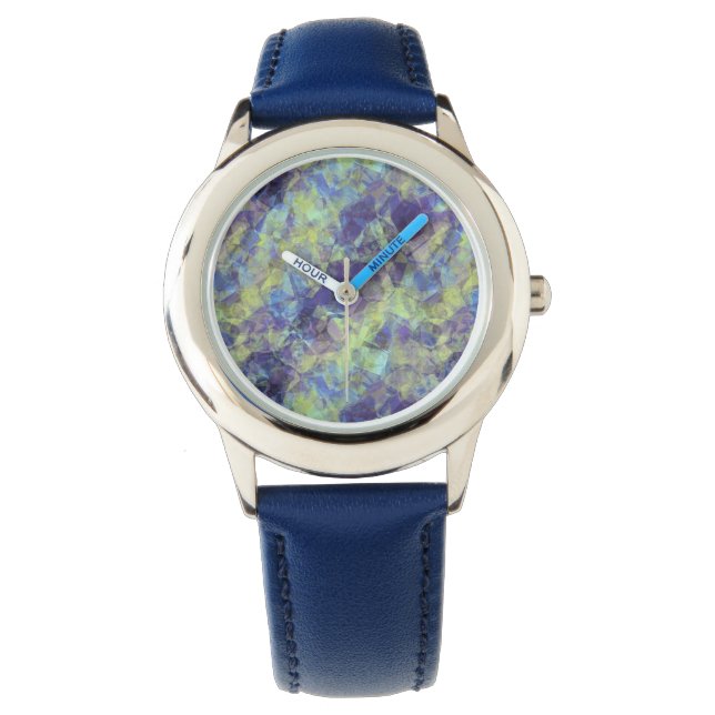 Reloj De Pulsera Textura de lavanda en bruto (Anverso)
