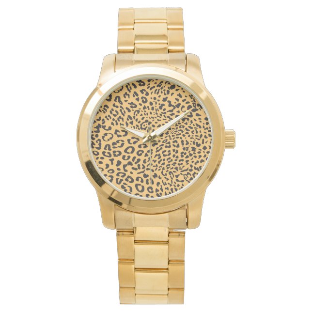 Reloj De Pulsera Textura de leopardo (Anverso)