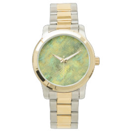 Reloj De Pulsera Textura de vidrio amarillo citrino