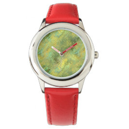 Reloj De Pulsera Textura de vidrio amarillo citrino