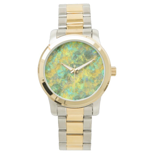 Reloj De Pulsera Textura derrumbada de oro (Anverso)