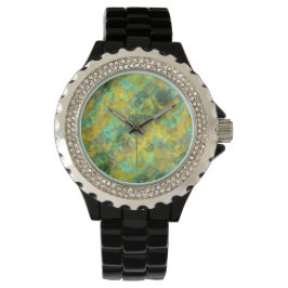 Reloj De Pulsera Textura derrumbada de oro