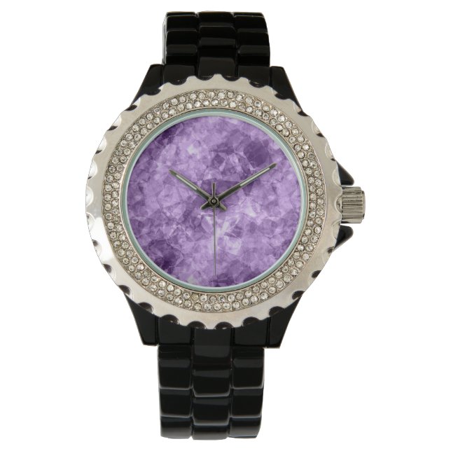Reloj De Pulsera Textura morada oscura en ruinas (Anverso)