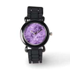 Reloj De Pulsera Textura morada oscura en ruinas