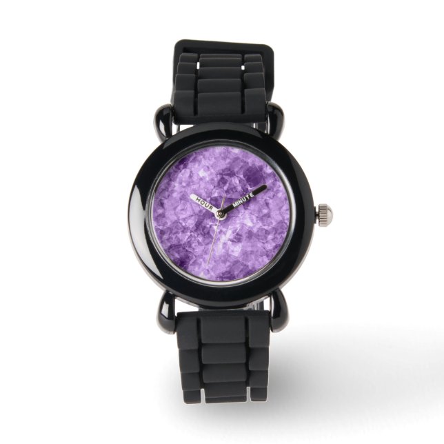 Reloj De Pulsera Textura morada oscura en ruinas (Anverso)