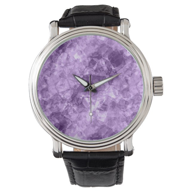 Reloj De Pulsera Textura morada oscura en ruinas (Anverso)