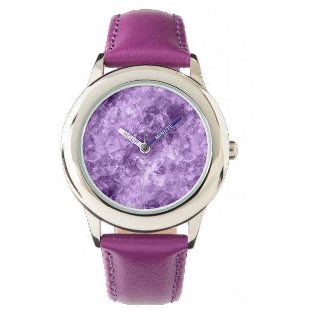 Reloj De Pulsera Textura morada oscura en ruinas (Anverso)