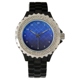 Reloj De Pulsera Textura profunda del Grunge del damasco del