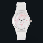 Reloj De Pulsera Textura suave de mármol rosa<br><div class="desc">Esta impresionante imagen de una suave textura de mármol rosa y blanco es una exquisita elección de diseño que es perfecta para elevar su proyecto de remodelación a nuevas alturas de sofisticación y estilo.</div>