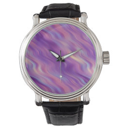 Reloj De Pulsera Textura violeta púrpura ondulada