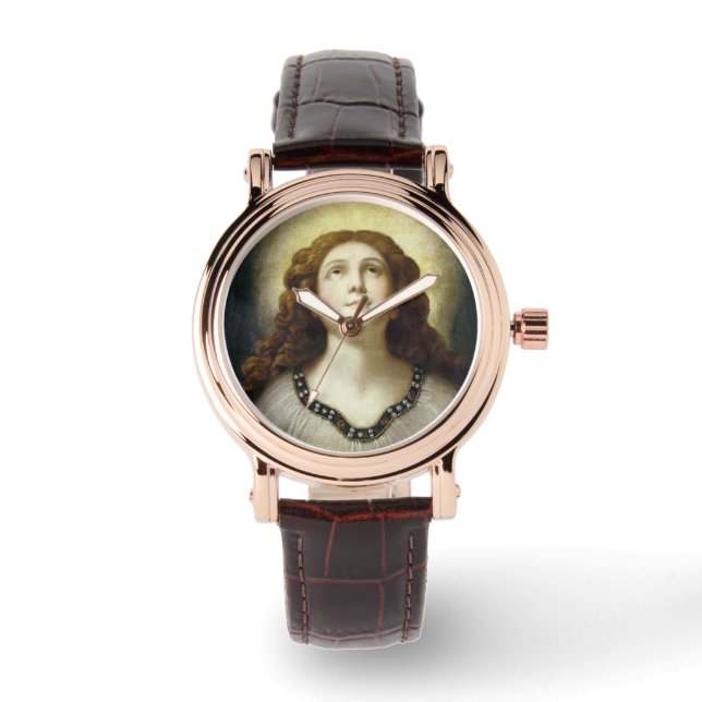 Reloj De Pulsera The Blessed Soul (Angelic Young Religious Woman) (Anverso)