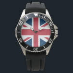 Reloj De Pulsera The Union Jack British Flag<br><div class="desc">Watch with The Union Jack flag design. This United Kingdom flag design is a great way to show you are proud to be British.</div>