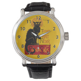 Reloj De Pulsera Theophile Steinlen - Le Chat Noir Vintage