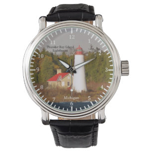 Reloj De Pulsera Thunder Bay Island Lighthouse watch