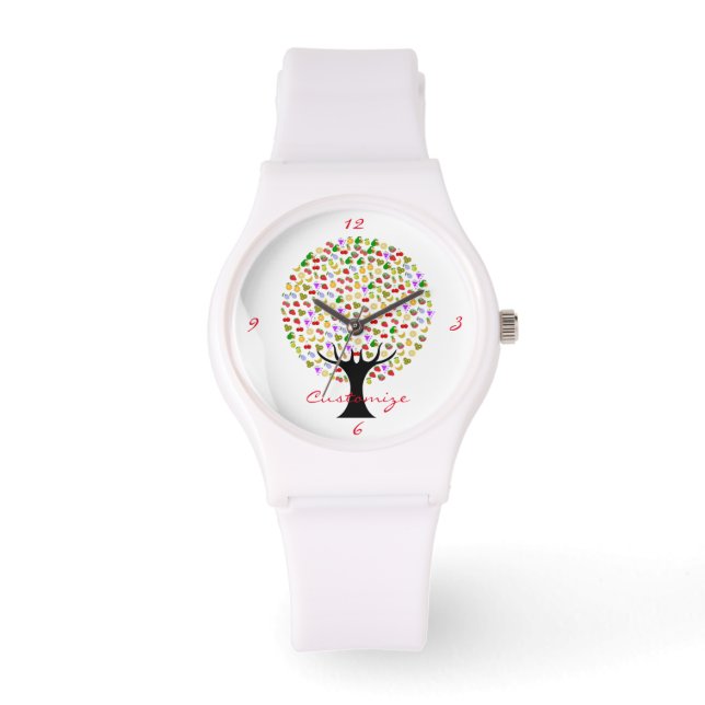 Reloj De Pulsera Thunder_Cove, árbol multifrutal (Anverso)