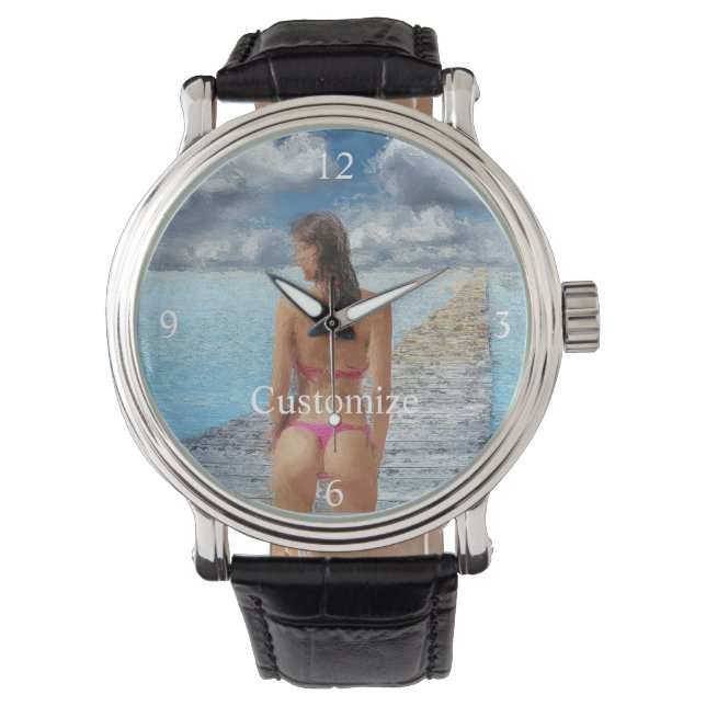 Reloj De Pulsera Thunder_Cove, Chica de bikini (Anverso)