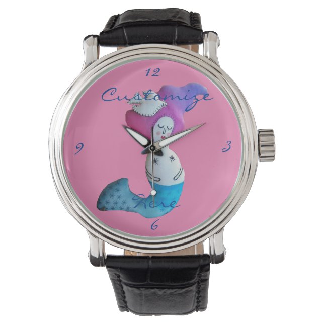 Reloj De Pulsera Thunder_Cove de la sirena de la paloma blanca (Anverso)
