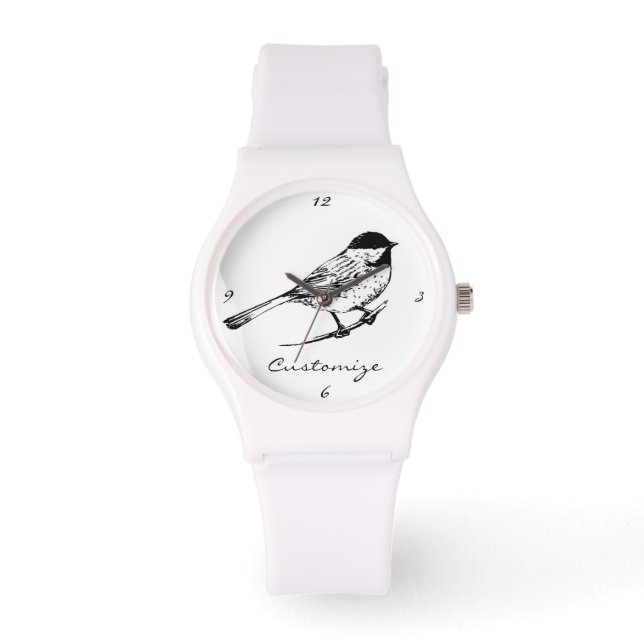 Reloj De Pulsera Thunder_Cove de pollo con gorros negros (Anverso)