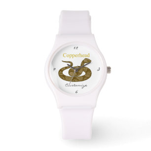 Reloj De Pulsera Thunder_Cove de serpiente de copo enrollado