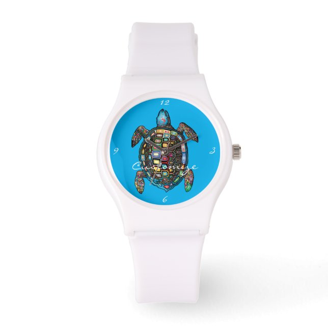 Reloj De Pulsera Thunder_Cove de tortuga marina (Anverso)