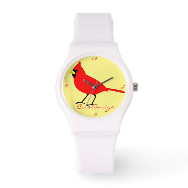 Reloj De Pulsera Thunder_Cove del Cardenal Rojo (Anverso)