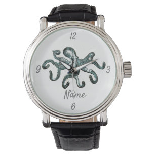 Reloj De Pulsera Thunder_Cove del pulpo azul