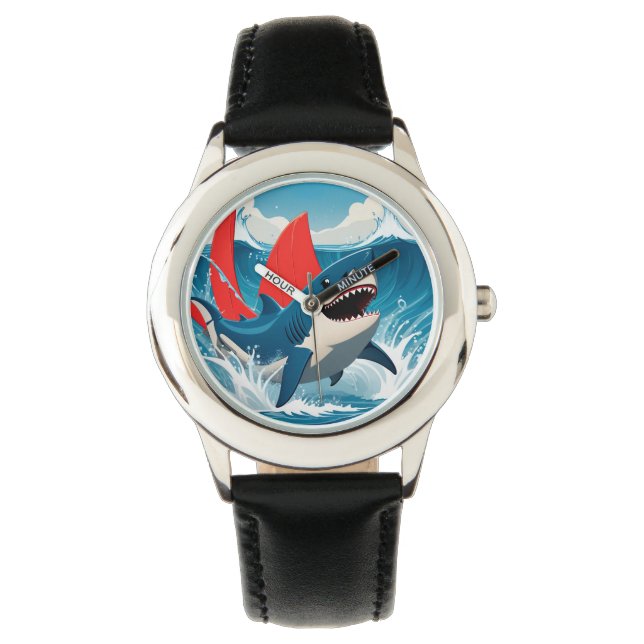 Reloj De Pulsera Tiburón en el océano (Anverso)