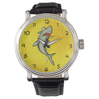 Reloj De Pulsera Tiburón marinero de la vieja escuela