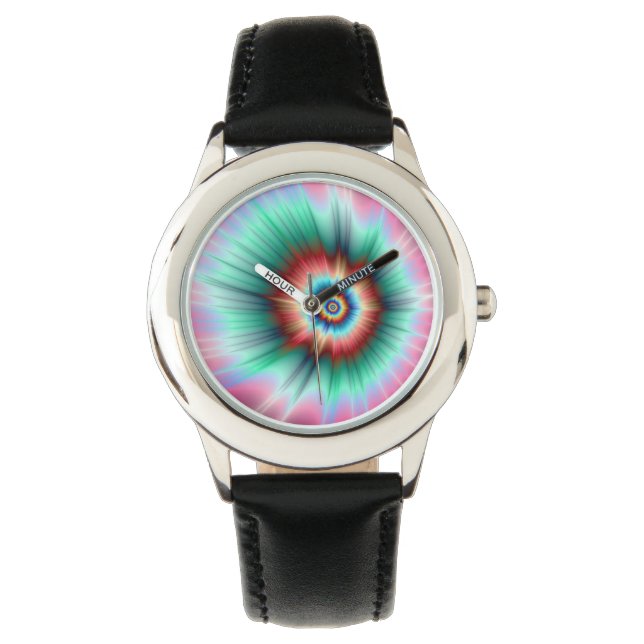 Reloj De Pulsera Tie Dye Comet (Anverso)
