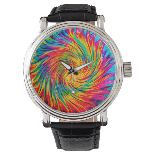 RELOJ DE PULSERA TIE DYE VIENTO ABSTRACTO (Anverso)