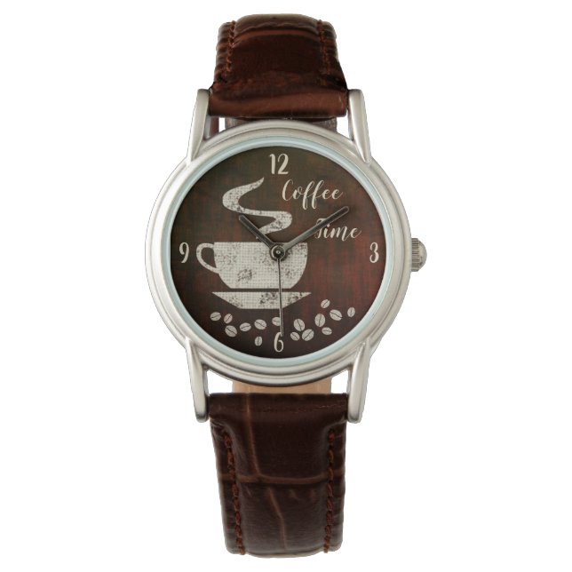 Reloj De Pulsera Tiempo de café - Observar (Anverso)