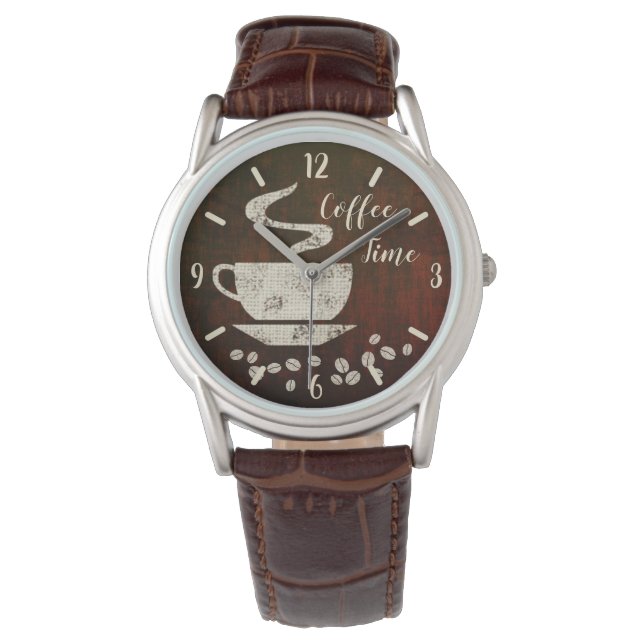 Reloj De Pulsera Tiempo de café - Observar (Anverso)