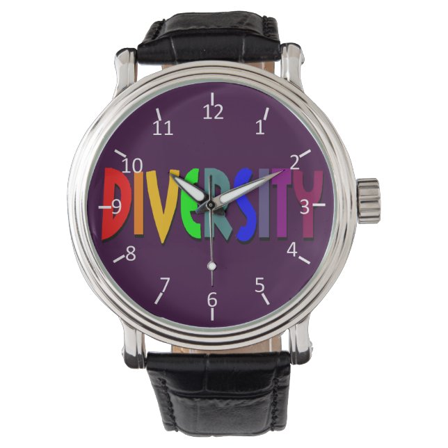 Reloj De Pulsera Tiempo de diversidad (Anverso)