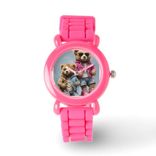Reloj De Pulsera Tiempo de espera del tándem de Teddy