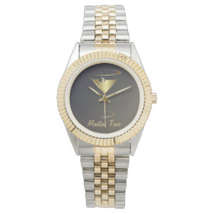 Reloj De Pulsera Tiempo de Martini Metálico Dorado