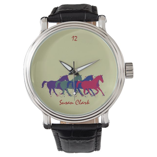 Reloj De Pulsera tiempo de montar a caballo (Anverso)
