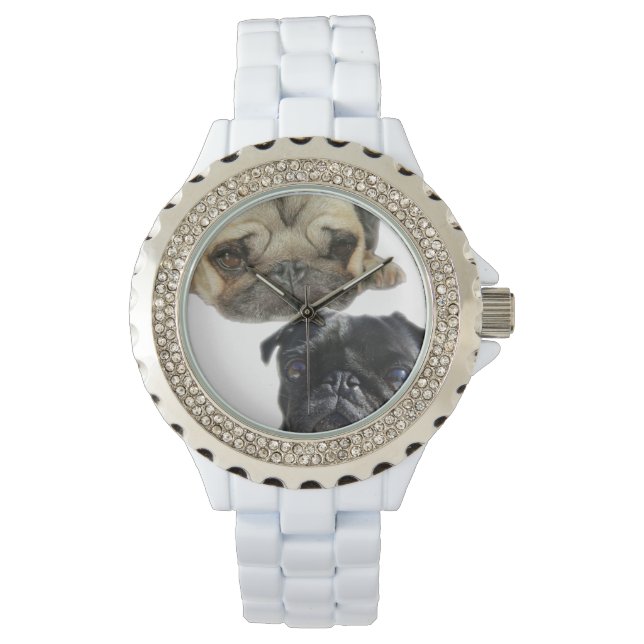 Reloj De Pulsera Tiempo de pug (Anverso)