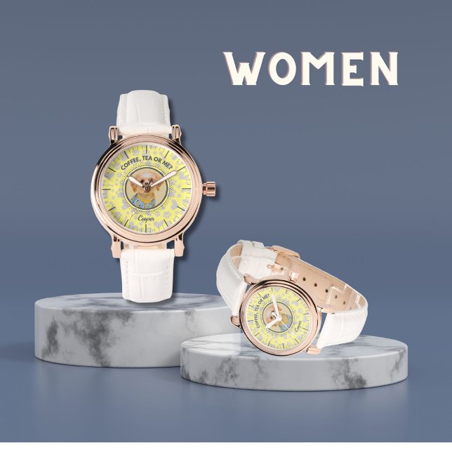 Reloj De Pulsera Tiempo de retrato Mascota personalizado - Adultos  (Custom Pet Photo Watch)