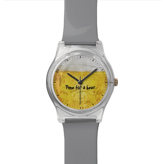 Reloj De Pulsera Tiempo de una cerveza (De cerca)