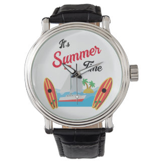 Reloj De Pulsera Tiempo de viaje de verano olas de playa vacaciones
