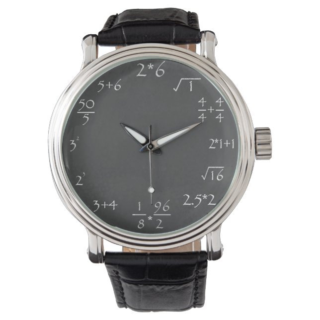 Reloj De Pulsera Tiempo matemático (Anverso)