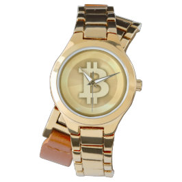 Reloj De Pulsera Tiempo para bitcoin ~ logo elegante de bitcoin
