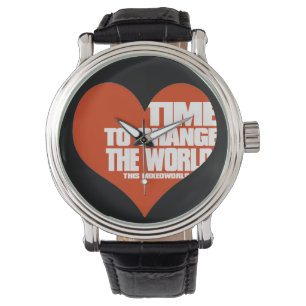 Reloj De Pulsera tiempo para cambiar. amor corazón