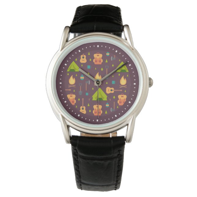Reloj De Pulsera Tiendas de campaña rusas y Guitars (Anverso)