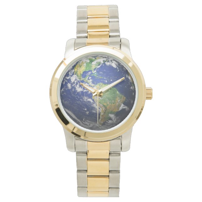Reloj De Pulsera Tierra - Efecto 3D (Anverso)