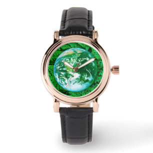 Reloj De Pulsera Tierra verde - conciencia ecológica